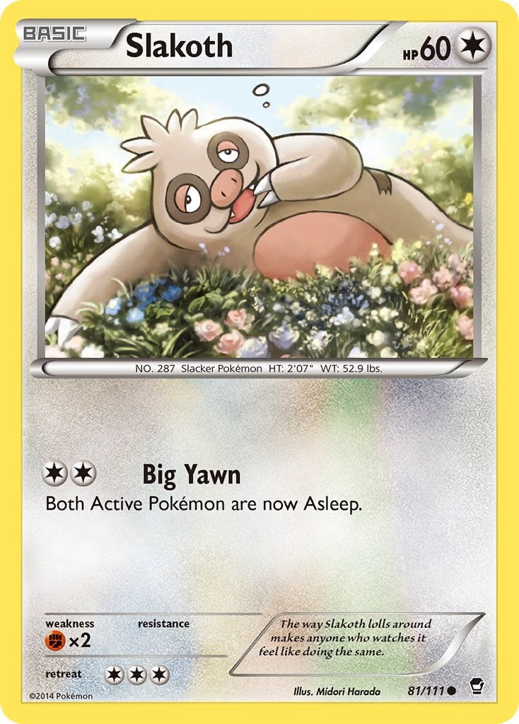 Slakoth (81/111) [XY: Furious Fists] | Exor Games Truro