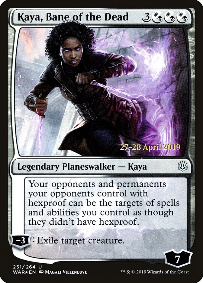 Kaya, Bane of the Dead [War of the Spark Prerelease Promos] | Exor Games Truro