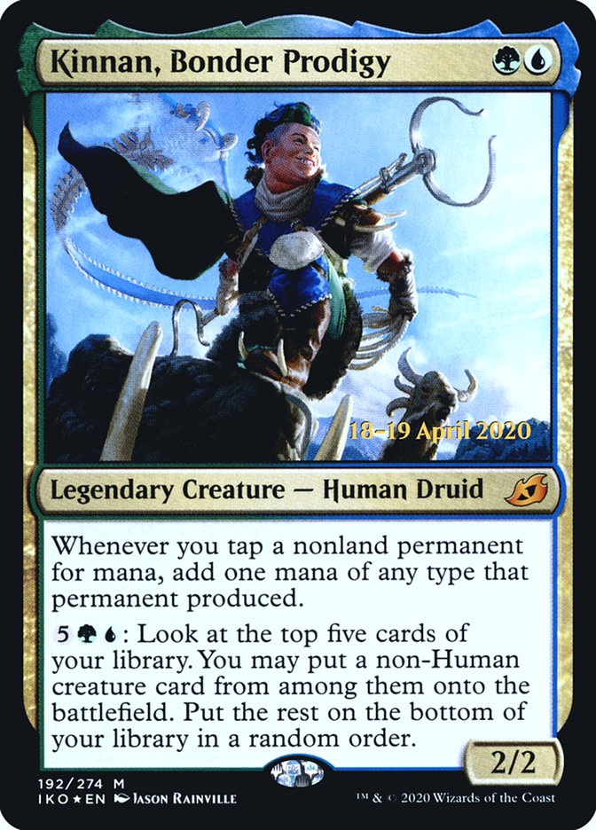 Kinnan, Bonder Prodigy [Ikoria: Lair of Behemoths Prerelease Promos] | Exor Games Truro