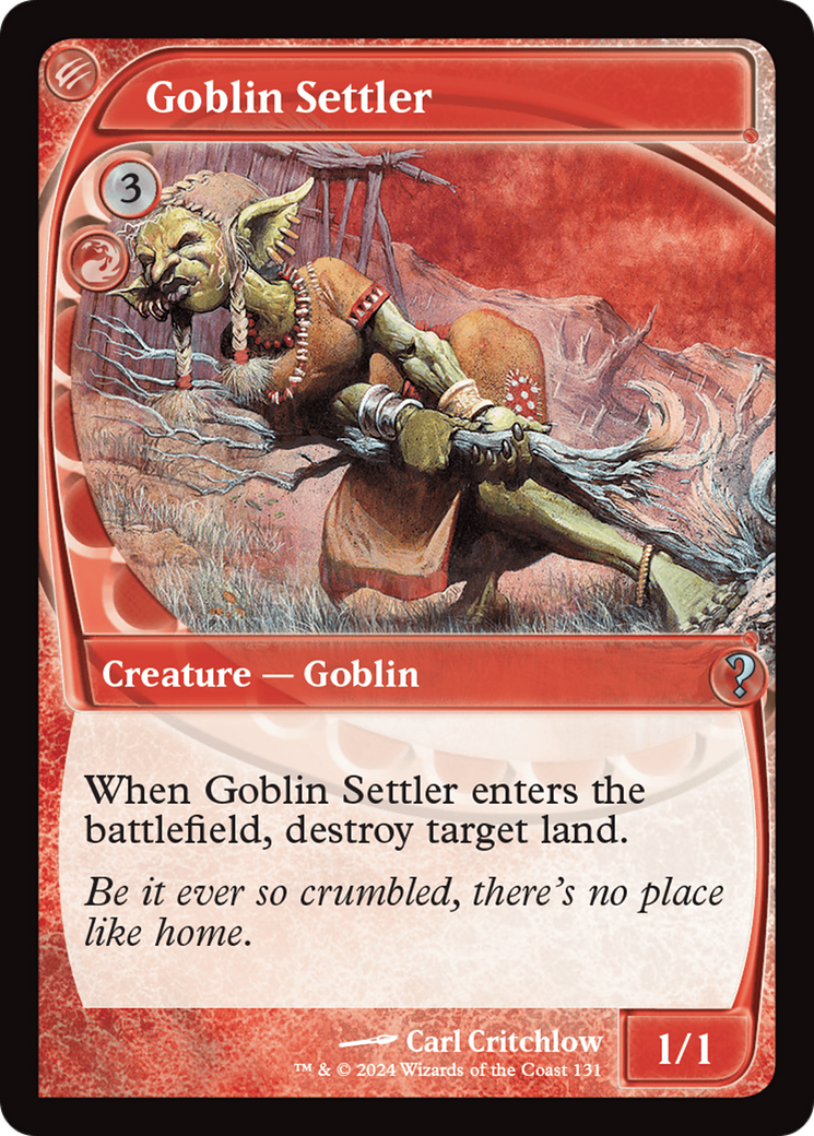 Goblin Settler (Future Sight) [Mystery Booster 2] | Exor Games Truro