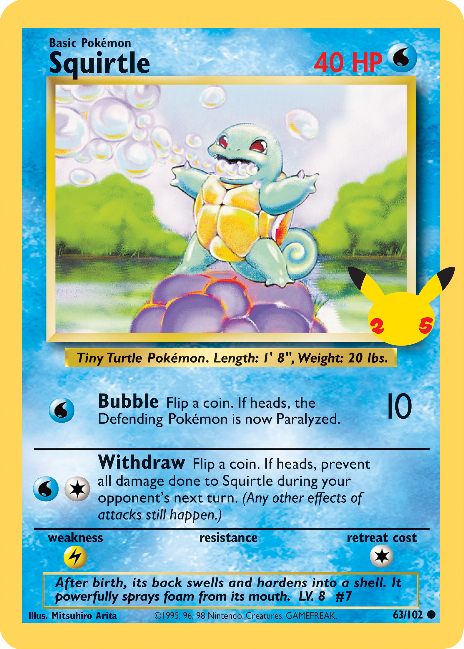 Squirtle (63/102) (Jumbo Card) [First Partner Pack] | Exor Games Truro