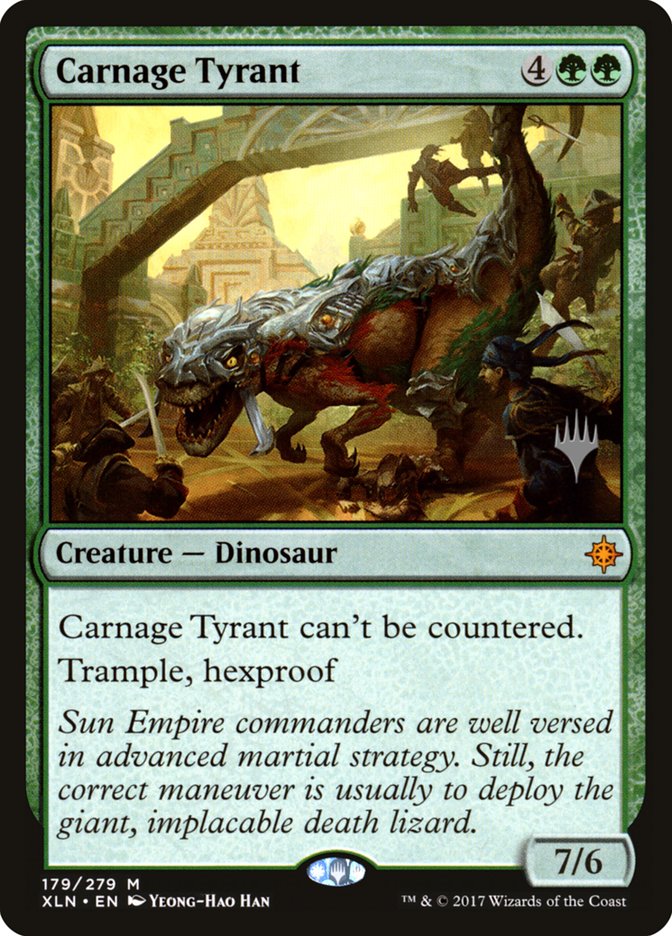 Carnage Tyrant (Promo Pack) [Ixalan Promos] | Exor Games Truro