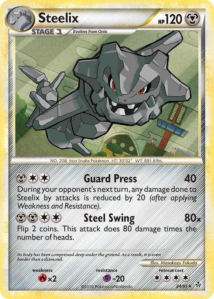 Steelix (24/95) (Theme Deck Exclusive) [HeartGold & SoulSilver: Unleashed] | Exor Games Truro