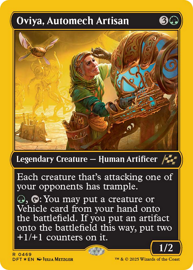 Oviya, Automech Artisan (First-Place Foil) [Aetherdrift] | Exor Games Truro
