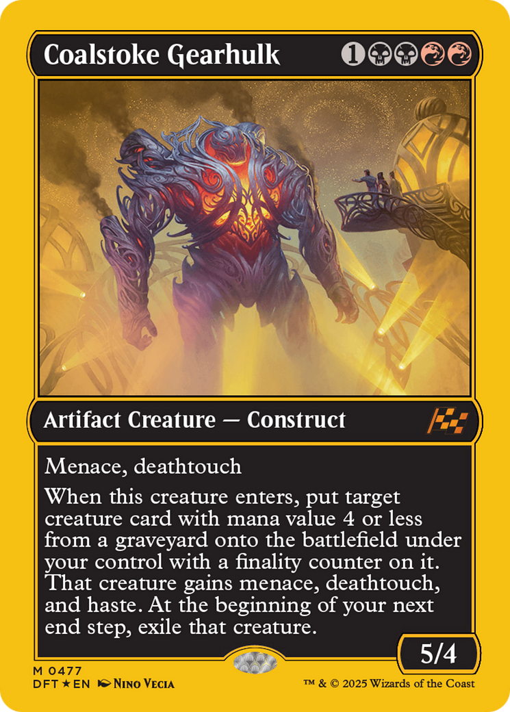 Coalstoke Gearhulk (First-Place Foil) [Aetherdrift] | Exor Games Truro