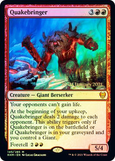 Quakebringer [Kaldheim Prerelease Promos] | Exor Games Truro