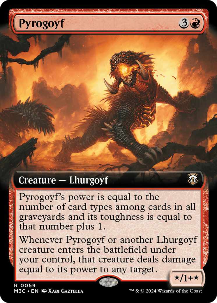Pyrogoyf (Extended Art) [Modern Horizons 3 Commander] | Exor Games Truro