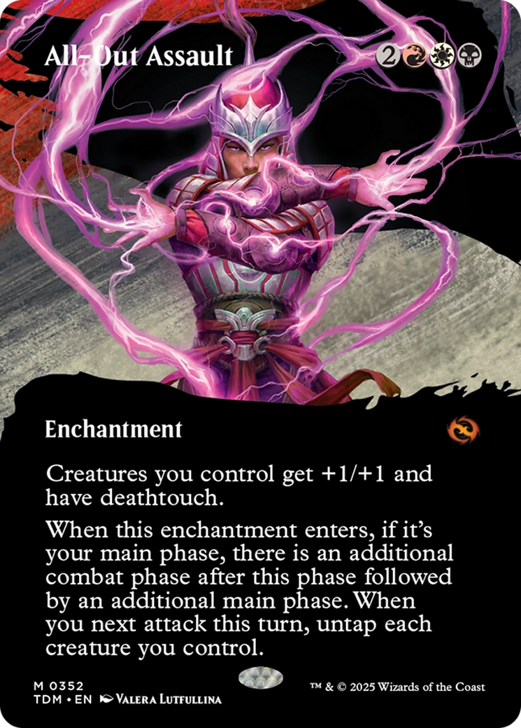 All-Out Assault (Borderless) [Tarkir: Dragonstorm] | Exor Games Truro