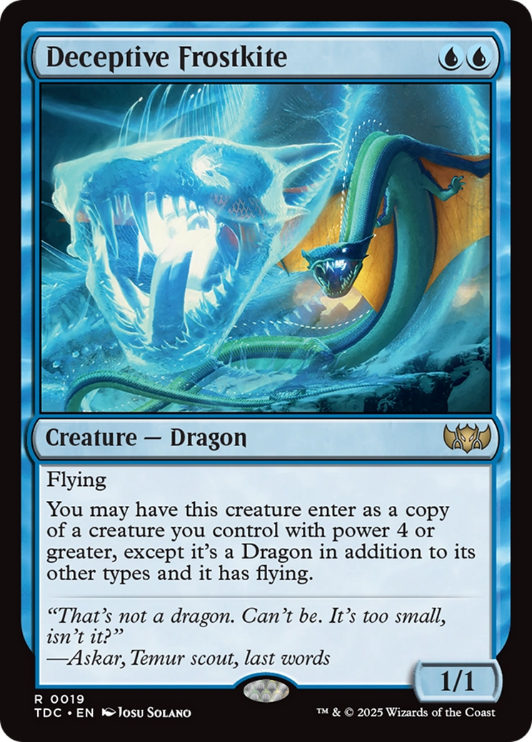 Deceptive Frostkite [Tarkir: Dragonstorm Commander] | Exor Games Truro