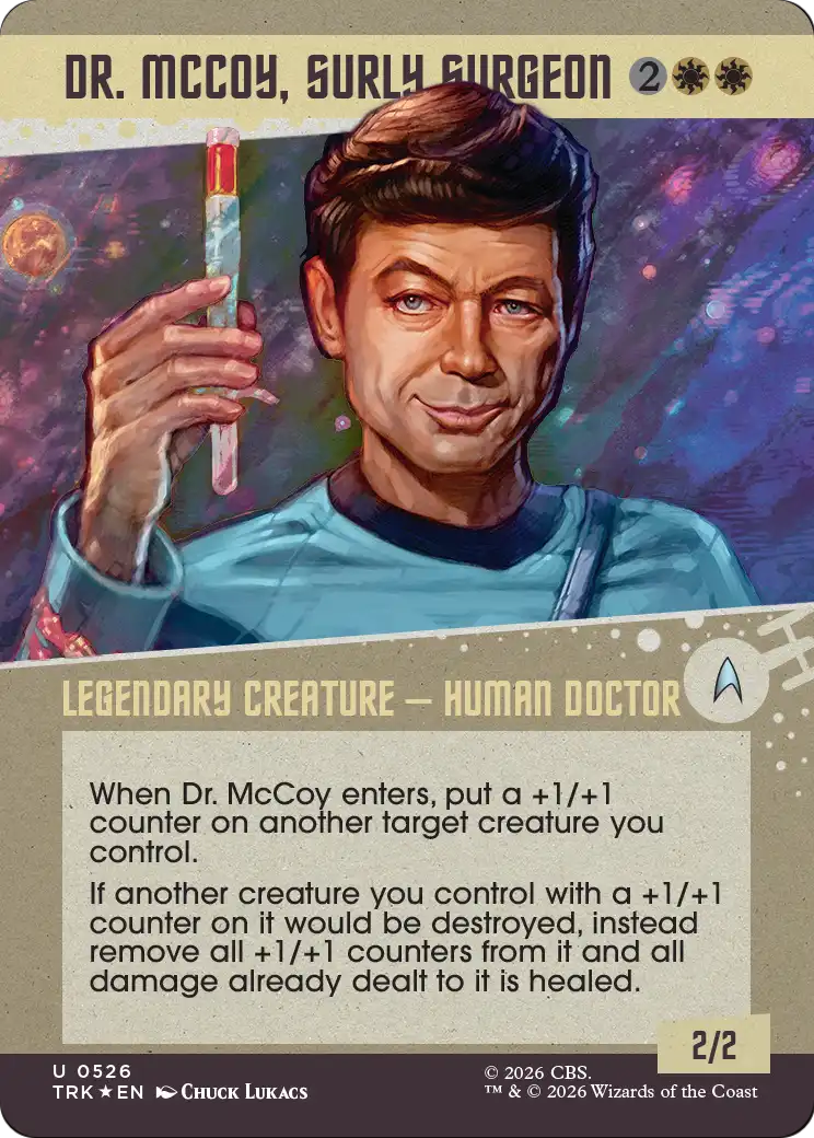 Dr. McCoy, Surly Surgeon (Showcase) (Surge Foil) [Star Trek] | Exor Games Truro
