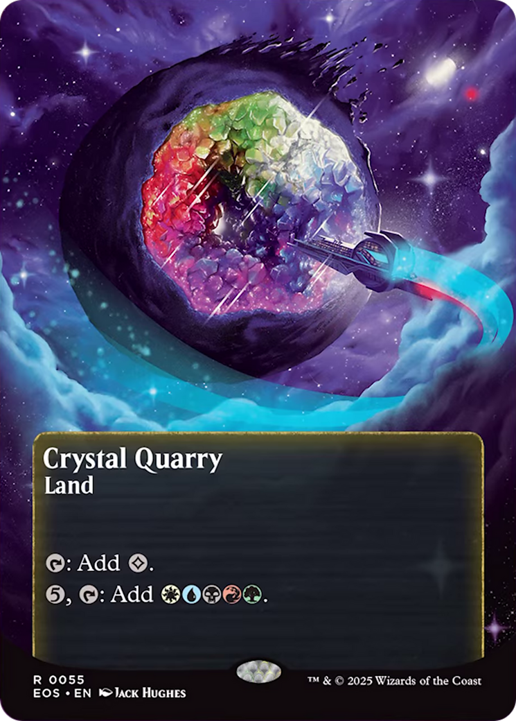 Crystal Quarry (0055) (Borderless) [Edge of Eternities: Stellar Sights] | Exor Games Truro
