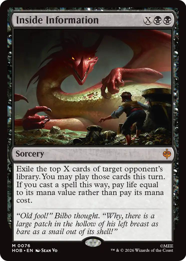 Inside Information [The Hobbit] | Exor Games Truro