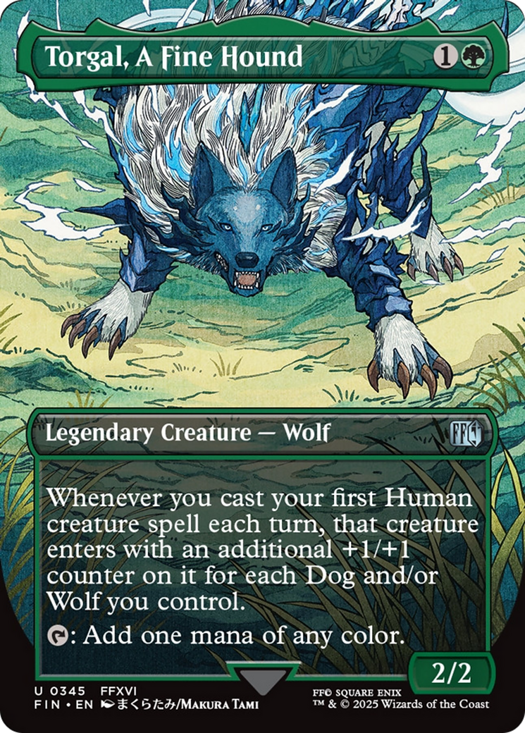 Torgal, A Fine Hound (Borderless) [FINAL FANTASY] | Exor Games Truro