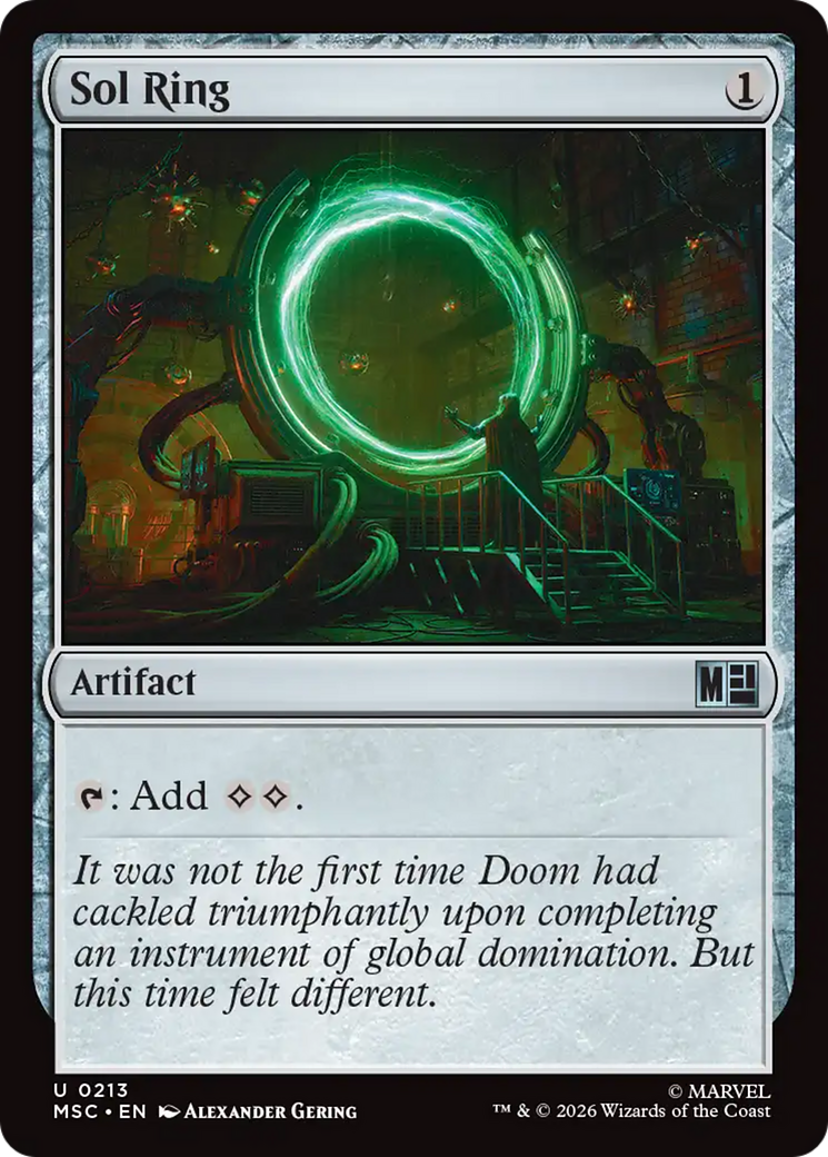 Sol Ring (0213) (Surge Foil) [Marvel Super Heroes Commander] | Exor Games Truro