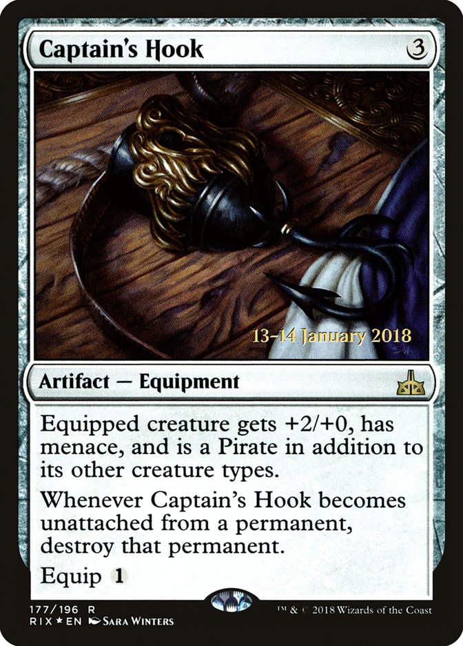 Captain's Hook [Rivals of Ixalan Prerelease Promos] | Exor Games Truro