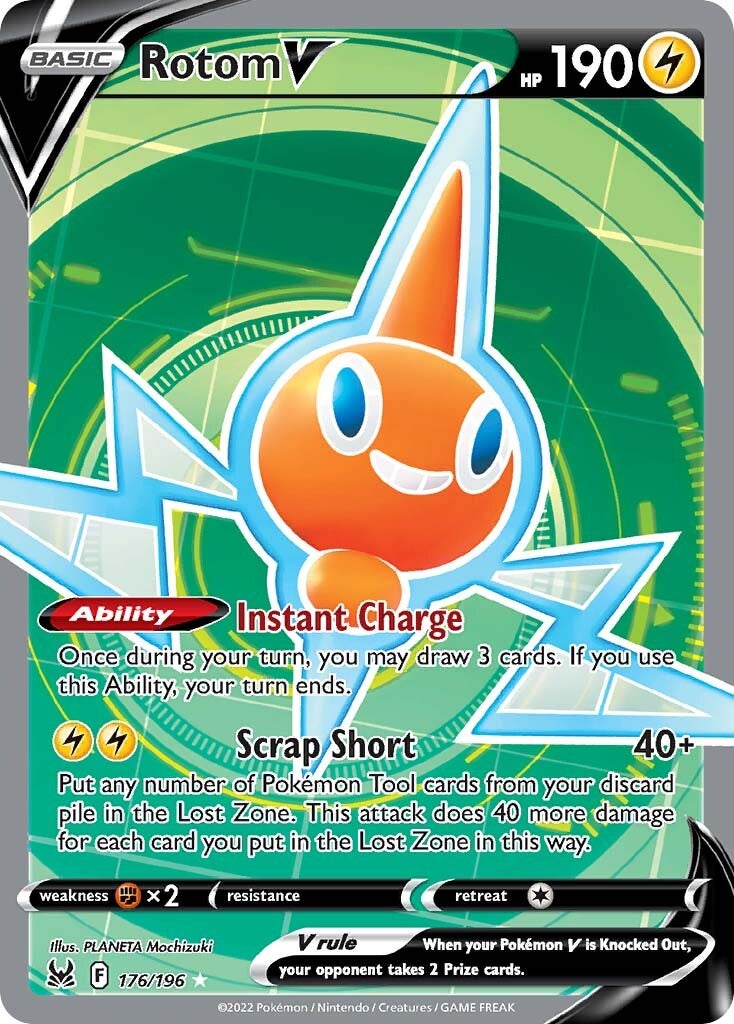 Rotom V (176/196) [Sword & Shield: Lost Origin] | Exor Games Truro