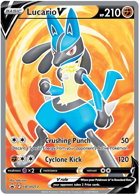 Lucario V (SWSH213) [Sword & Shield: Black Star Promos] | Exor Games Truro