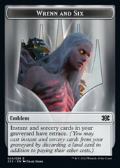 Wrenn and Six Emblem // Spirit (008) Double-Sided Token [Double Masters 2022 Tokens] | Exor Games Truro