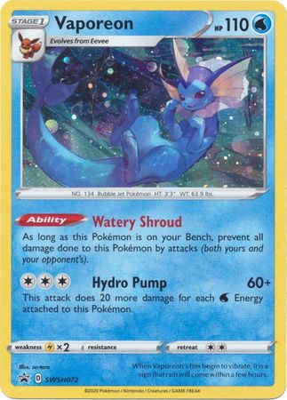 Vaporeon (SWSH072) [Sword & Shield: Black Star Promos] | Exor Games Truro