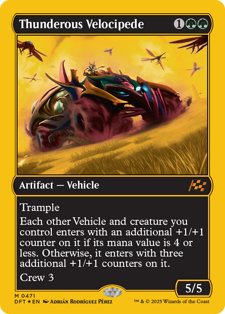 Thunderous Velocipede (First-Place Foil) [Aetherdrift] | Exor Games Truro