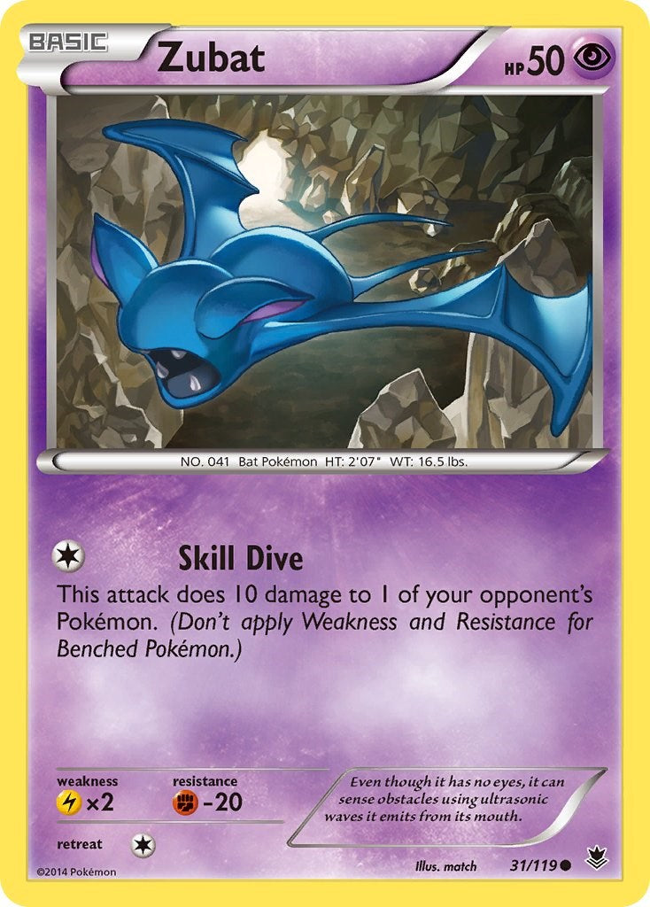 Zubat (31/119) [XY: Phantom Forces] | Exor Games Truro