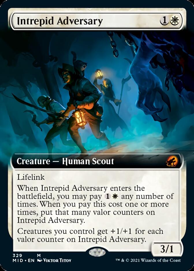 Intrepid Adversary (Extended Art) [Innistrad: Midnight Hunt] | Exor Games Truro