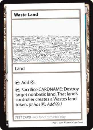 Waste Land (2021 Edition) [Mystery Booster Playtest Cards] | Exor Games Truro