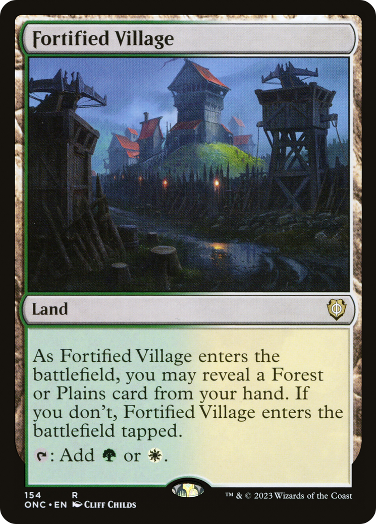 Fortified Village [Phyrexia: All Will Be One Commander] | Exor Games Truro