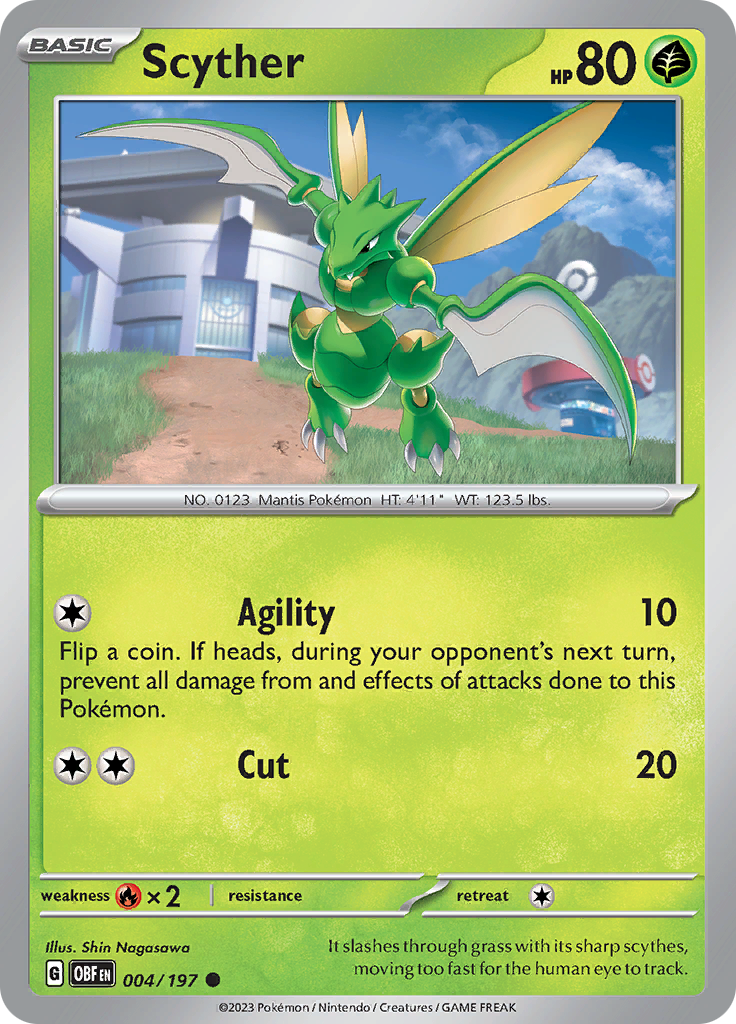 Scyther (004/197) [Scarlet & Violet: Obsidian Flames] | Exor Games Truro