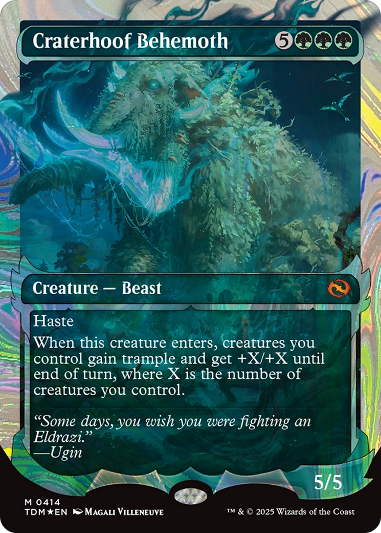 Craterhoof Behemoth (Showcase) (Halo Foil) [Tarkir: Dragonstorm] | Exor Games Truro