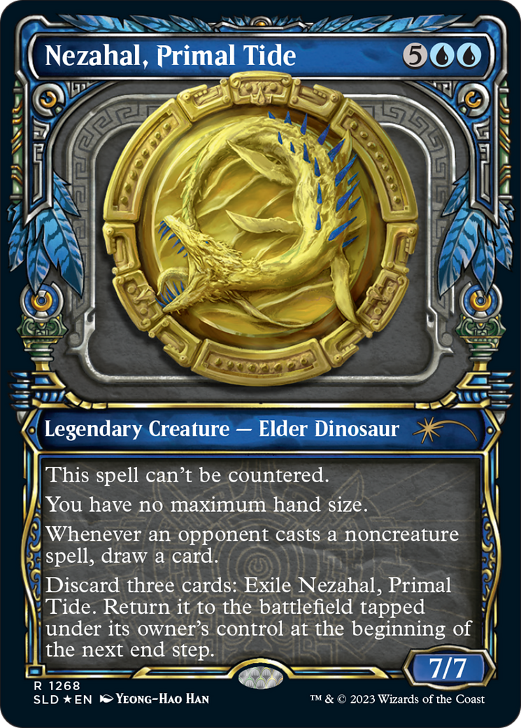 Nezahal, Primal Tide (Halo Foil) [Secret Lair Drop Series] | Exor Games Truro