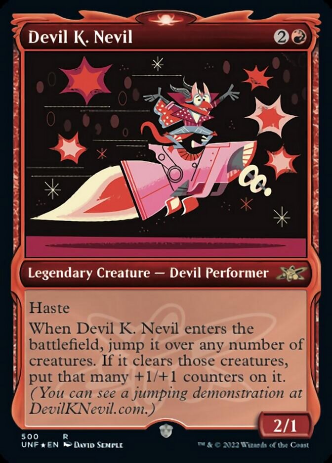 Devil K. Nevil (Showcase) (Galaxy Foil) [Unfinity] | Exor Games Truro