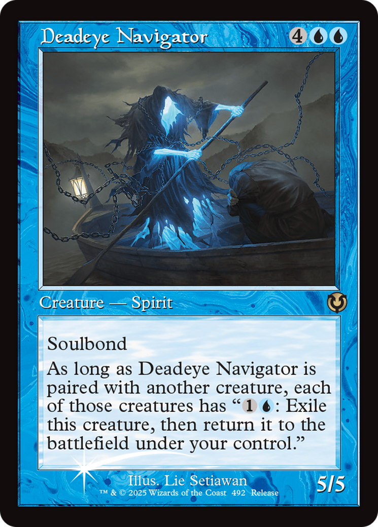 Deadeye Navigator (Retro Frame) [Innistrad Remastered Promos] | Exor Games Truro