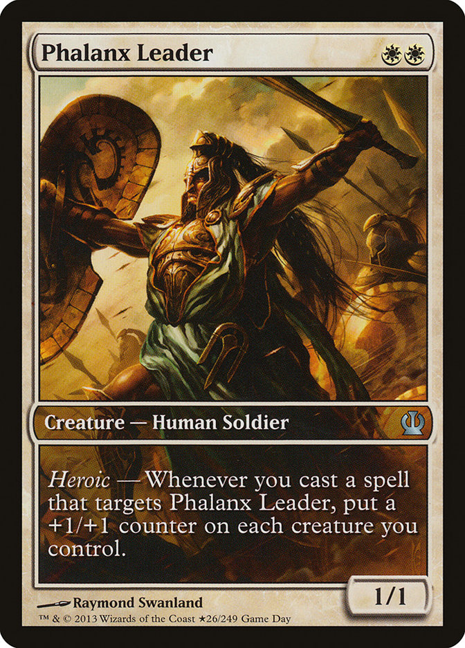 Phalanx Leader (Game Day) (Extended Art) [Theros Promos] | Exor Games Truro