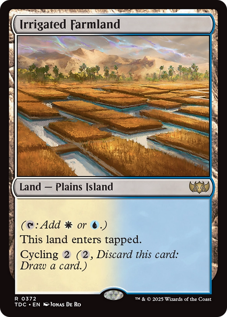 Irrigated Farmland [Tarkir: Dragonstorm Commander] | Exor Games Truro