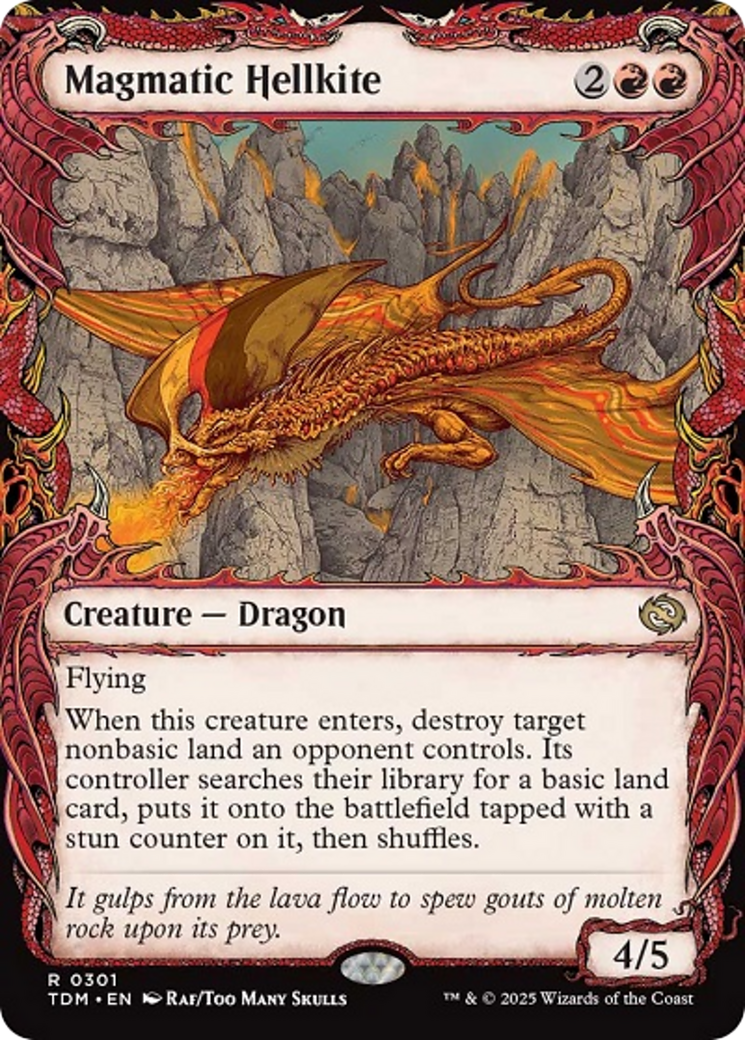 Magmatic Hellkite (Showcase) [Tarkir: Dragonstorm] | Exor Games Truro