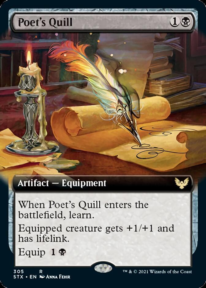 Poet's Quill (Extended Art) [Strixhaven: School of Mages] | Exor Games Truro