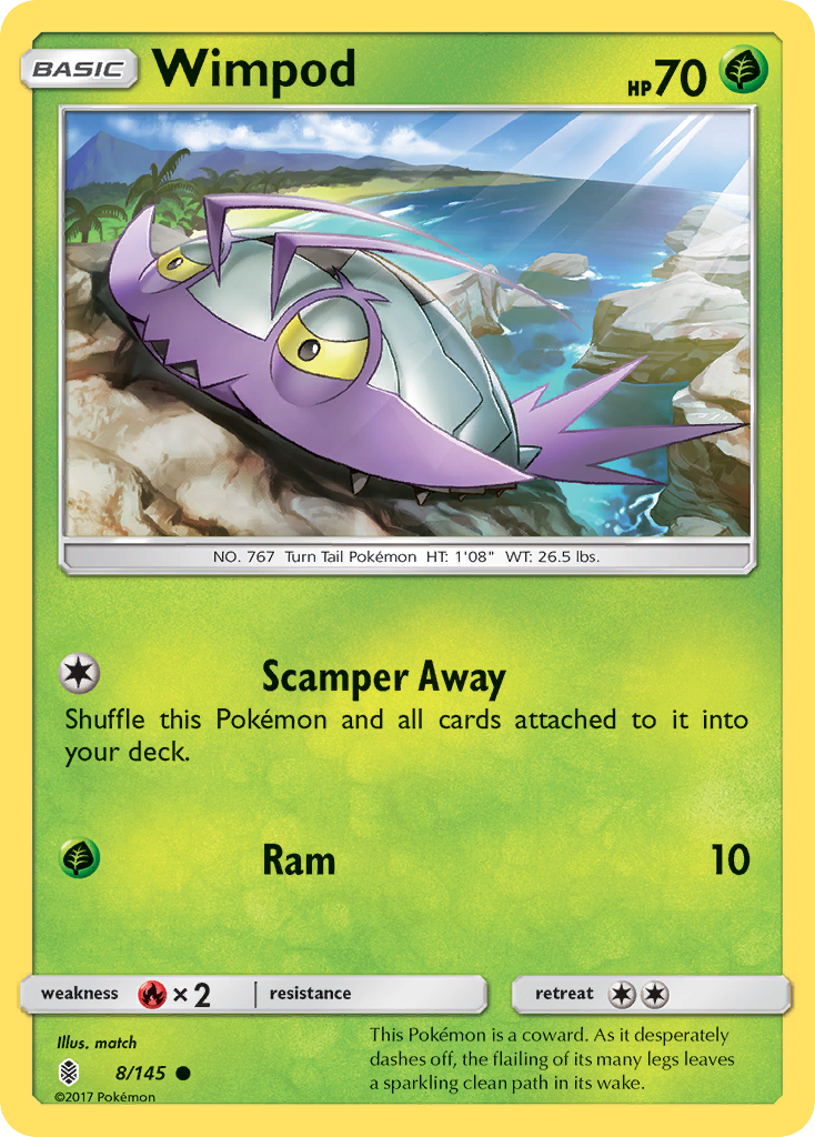 Wimpod (8/145) [Sun & Moon: Guardians Rising] | Exor Games Truro