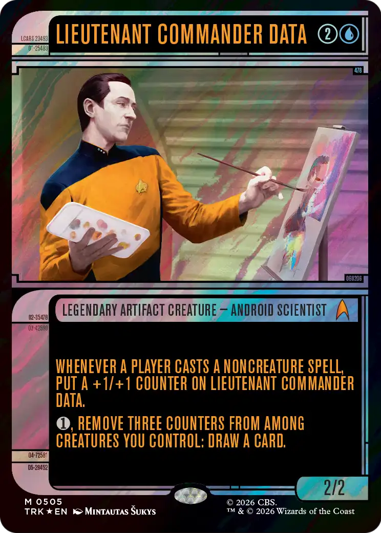 Lieutenant Commander Data (Showcase) (Surge Foil) [Star Trek] | Exor Games Truro