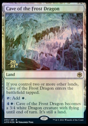 Cave of the Frost Dragon [Dungeons & Dragons: Adventures in the Forgotten Realms Prerelease Promos] | Exor Games Truro