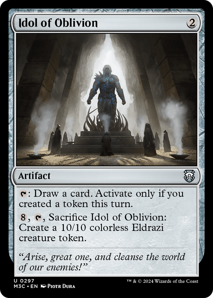 Idol of Oblivion (Ripple Foil) [Modern Horizons 3 Commander] | Exor Games Truro