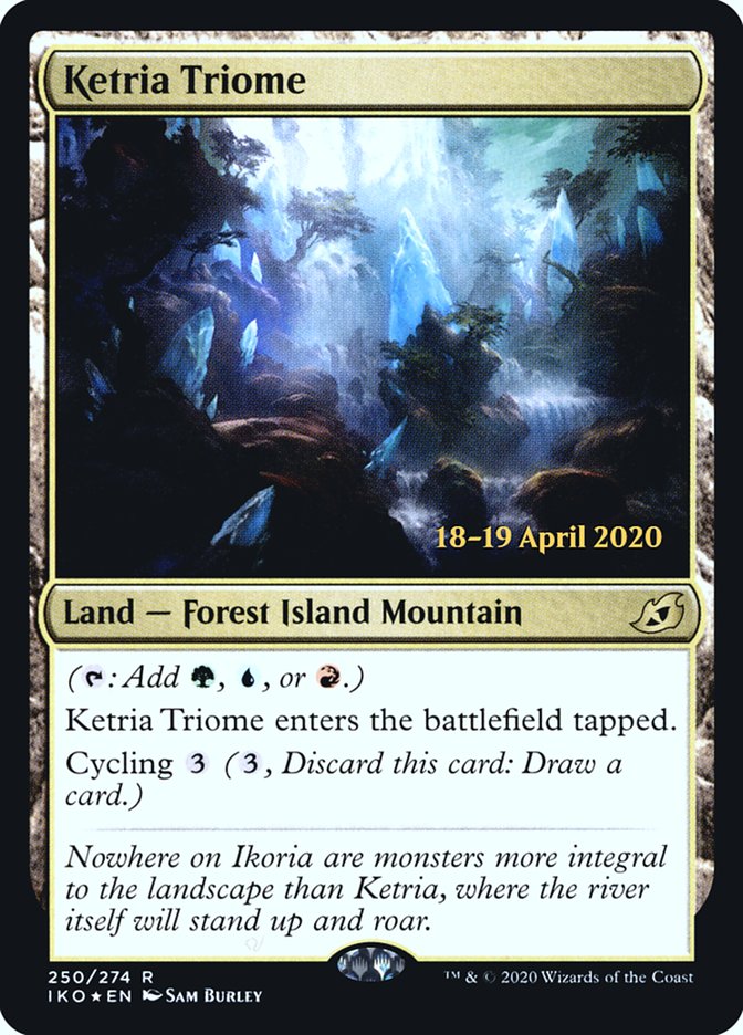 Ketria Triome [Ikoria: Lair of Behemoths Prerelease Promos] | Exor Games Truro