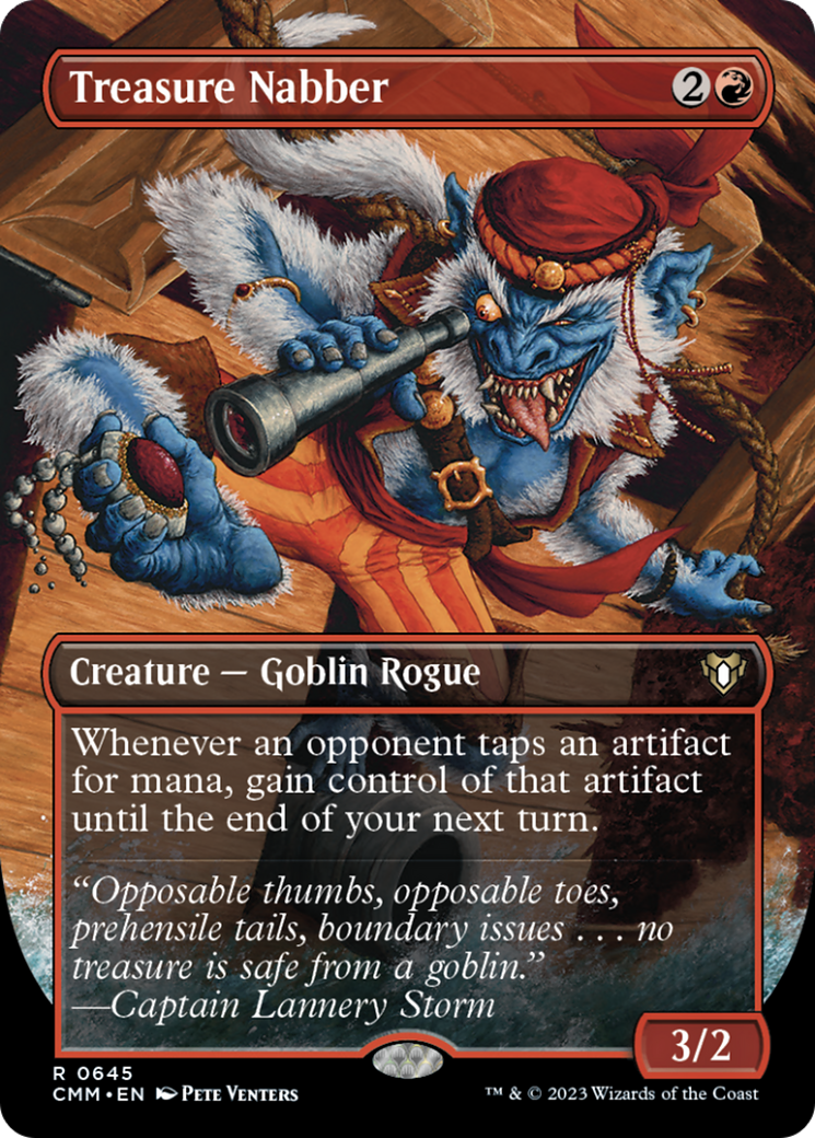 Treasure Nabber (Borderless Alternate Art) [Commander Masters] | Exor Games Truro