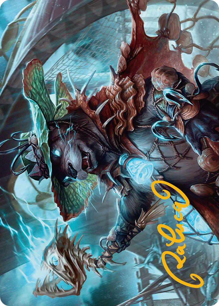 Tempest Angler Art Card (Gold-Stamped Signature) [Bloomburrow Art Series] | Exor Games Truro