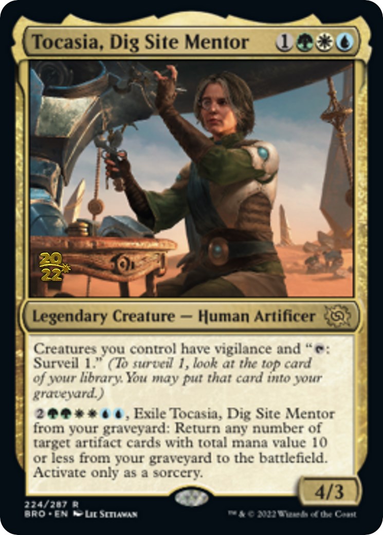 Tocasia, Dig Site Mentor [The Brothers' War Prerelease Promos] | Exor Games Truro