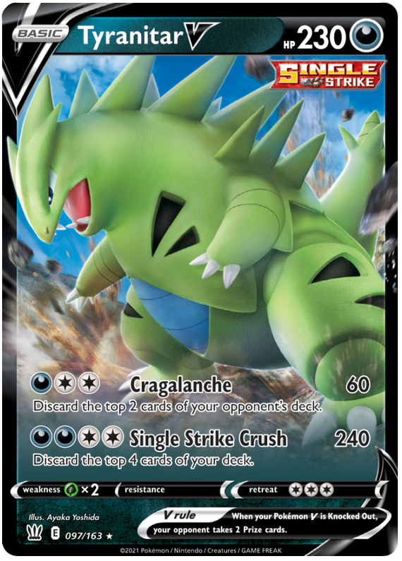 Tyranitar V (097/163) [Sword & Shield: Battle Styles] | Exor Games Truro