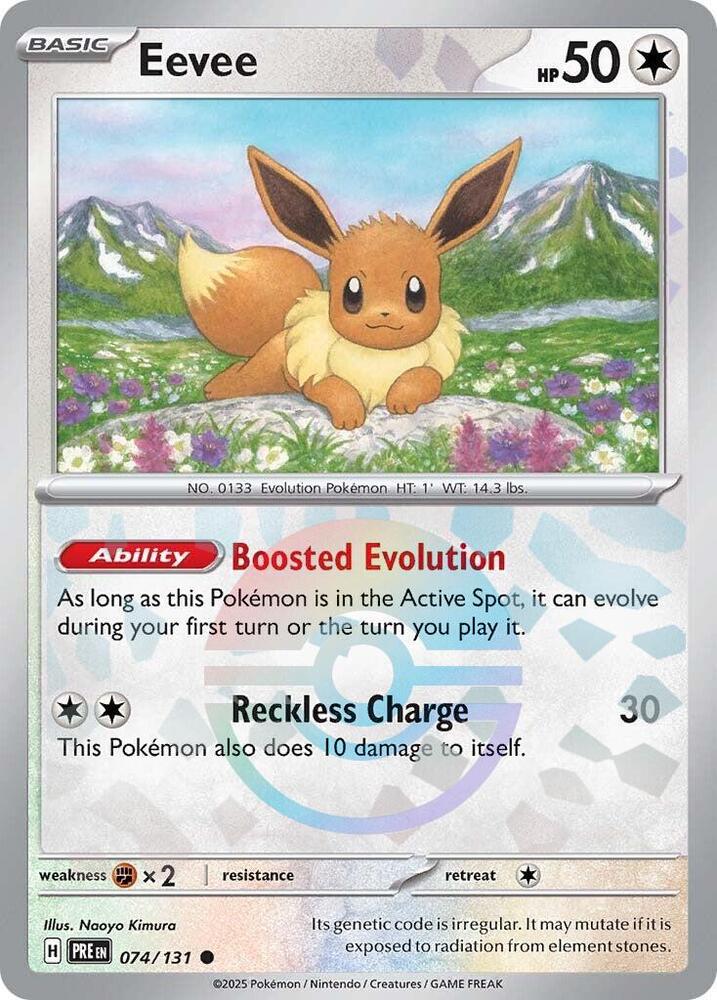 Eevee (074/131) (Poke Ball Pattern) [Scarlet & Violet: Prismatic Evolutions] | Exor Games Truro