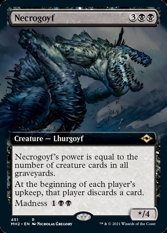 Necrogoyf (Extended Art) [Modern Horizons 2] | Exor Games Truro