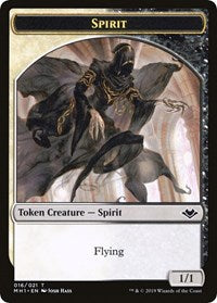 Spirit // Golem Double-Sided Token [Modern Horizons Tokens] | Exor Games Truro