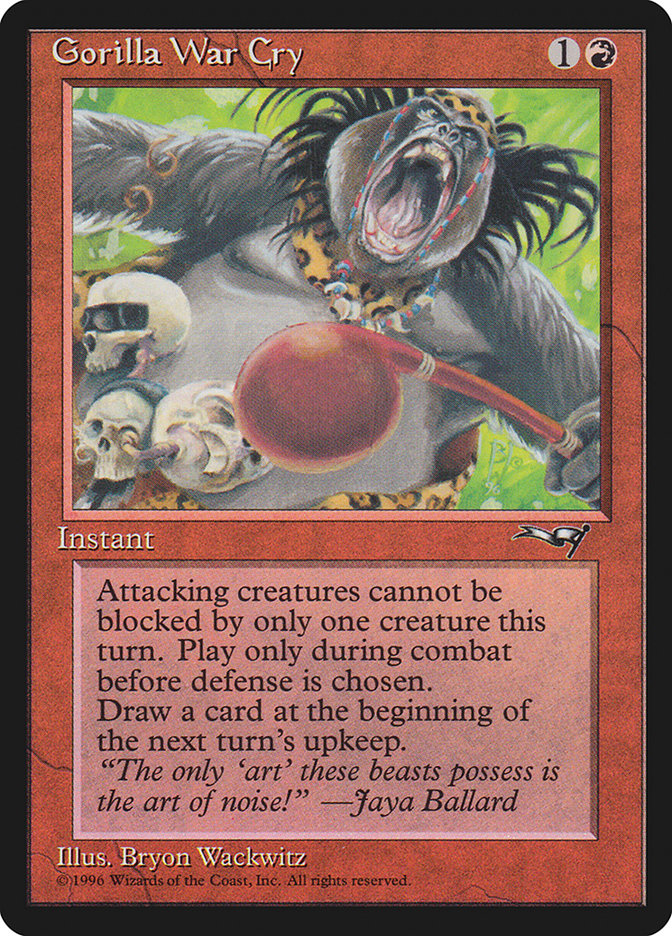 Gorilla War Cry (Red Rattle Drum) [Alliances] | Exor Games Truro